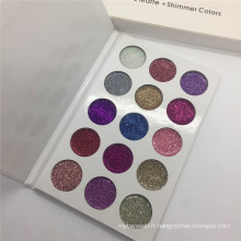 Maquillage 15 couleurs paillettes de fard à paupières en poudre de fard à paupières cosmétiques